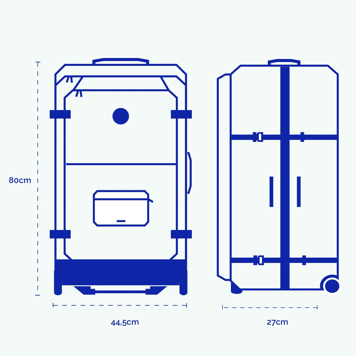 Valise souple 2 roues Large Bimini